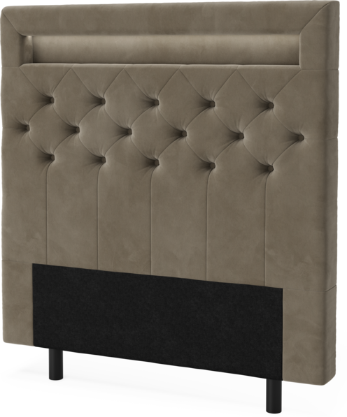 New York led - Sänggavel, 90-210 cm - Brun