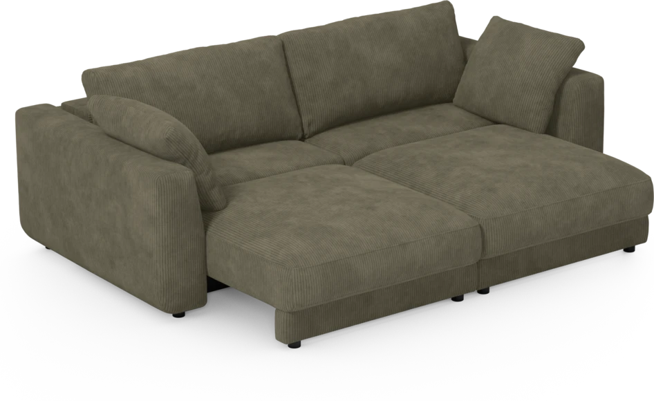 Amie - Bäddsoffa 3-sits - Grön