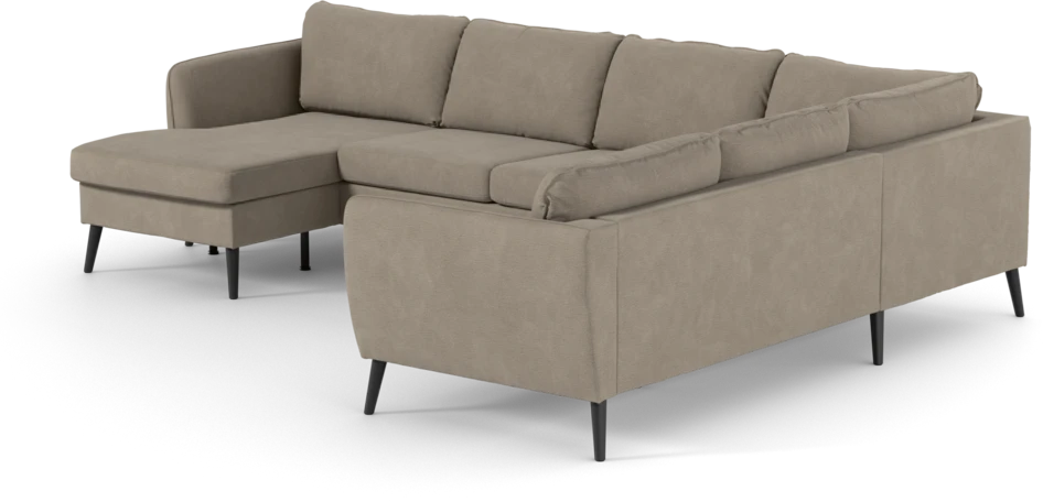 County - Hörnsoffa, 3+2-sits med schäslong vänster - Beige