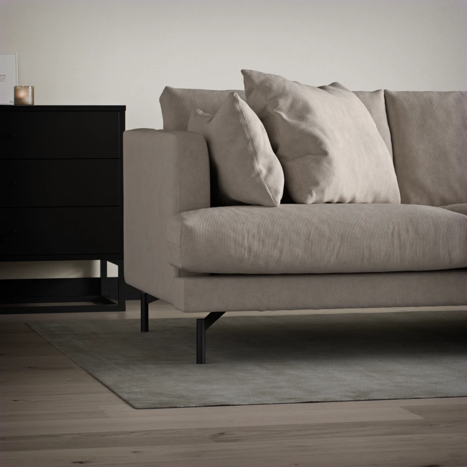 Harper - 4-sits soffa - Vit