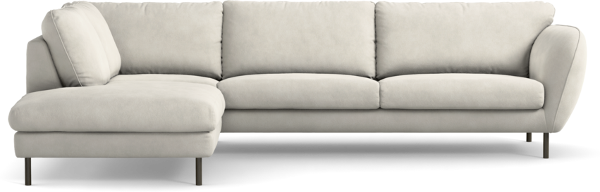 Madison Lux - 3-sits soffa med divan vänster - Vit