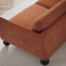 Madison - 2-sits soffa med schäslong höger - Orange