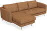 Madison Lux - 2-sits soffa med schäslong vänster - Orange