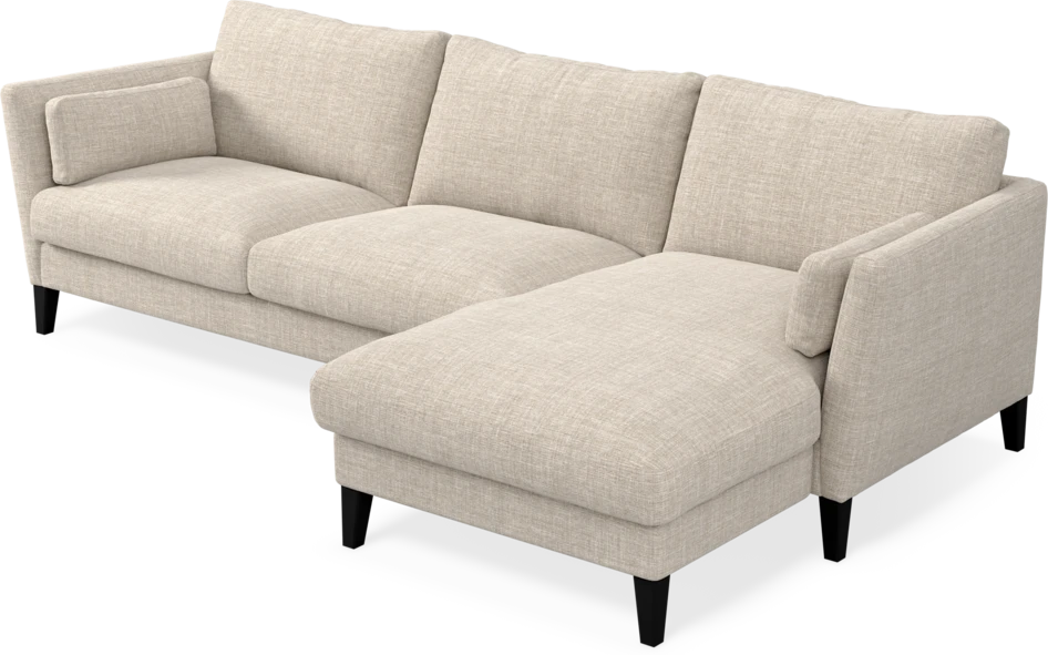 Winston - 3-sits soffa med schäslong, vändbar - Beige