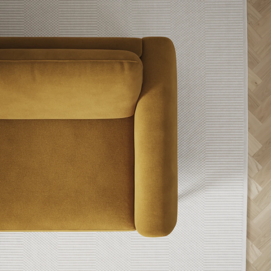 Bridge - 3-sits soffa - Gul