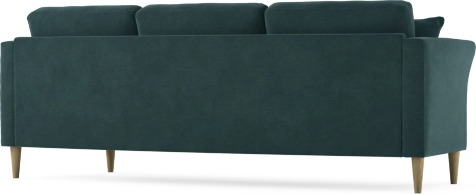 Eden - 3-sits soffa svängd - Blå