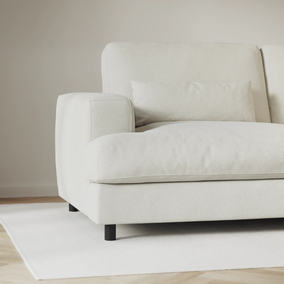 Noma - 3-sits soffa - Vit