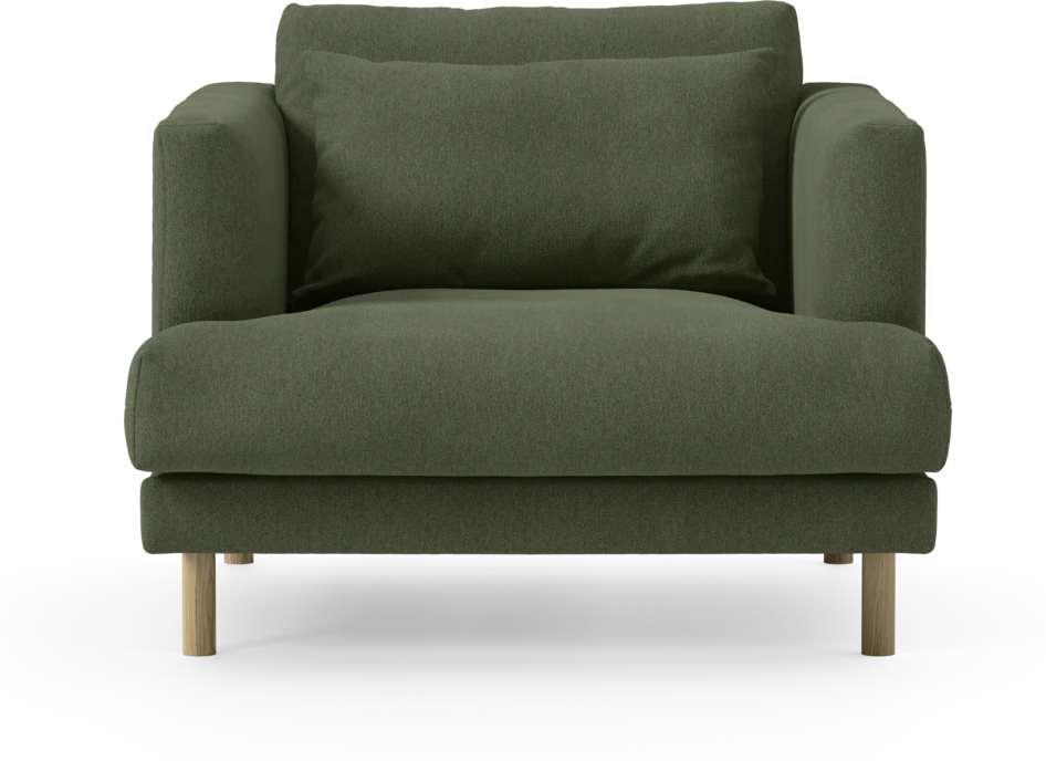 Harper - Fåtölj, 75 cm - Grön