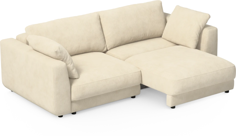 Amie - Bäddsoffa 3-sits - Vit