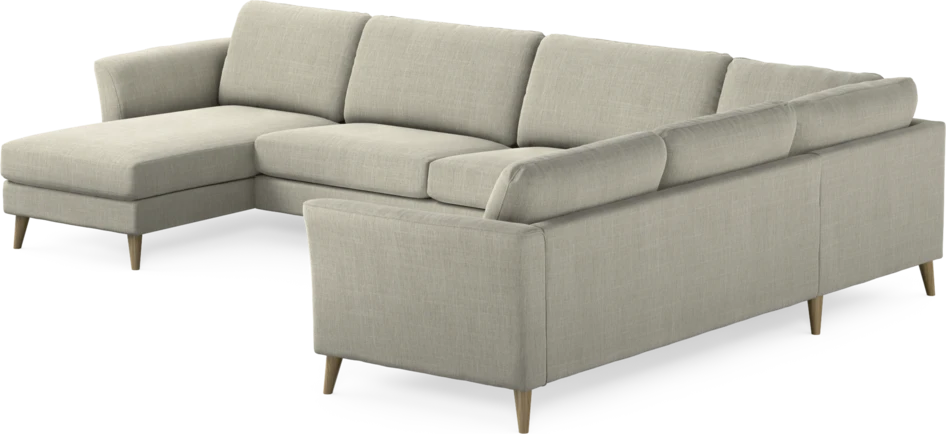 Bridge - Hörnsoffa, 3+2-sits med schäslong vänster - Beige