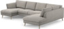 Madison Lux - 2-sits soffa med schäslong vänster och divan höger - Grå