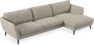 Madison Lux - 3-sits soffa med schäslong höger - Vit