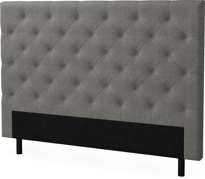 Delux Pikerad - Sänggavel, 90-210 cm - Grå