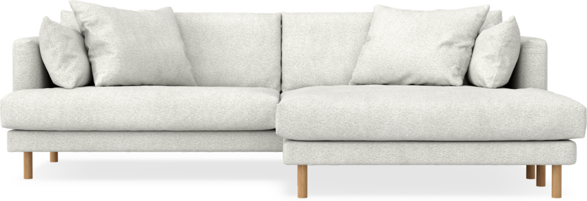 Harper - 4-sits med schäslong XL höger - Vit