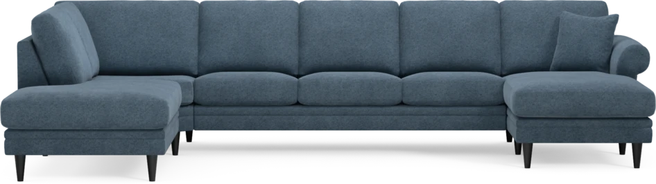 Eden - 3-sits soffa med divan vänster och schäslong höger - Blå