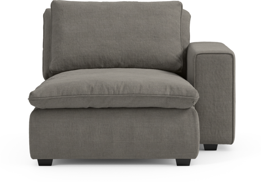 Bellora - Schäslong med armstöd höger - Grå