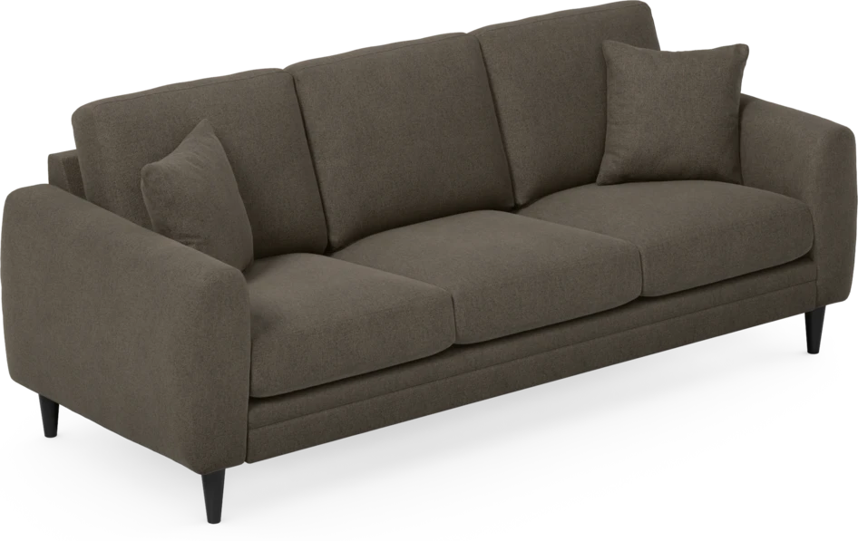 Eden - 3-sits soffa - Brun