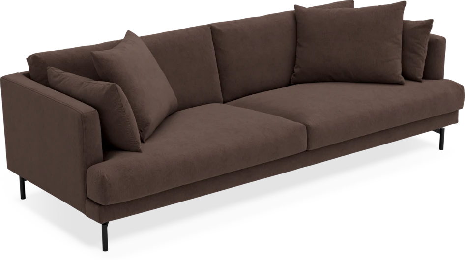Harper - 4-sits soffa - Brun