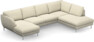 Madison Lux - 2-sits soffa med schäslong vänster och divan höger - Vit