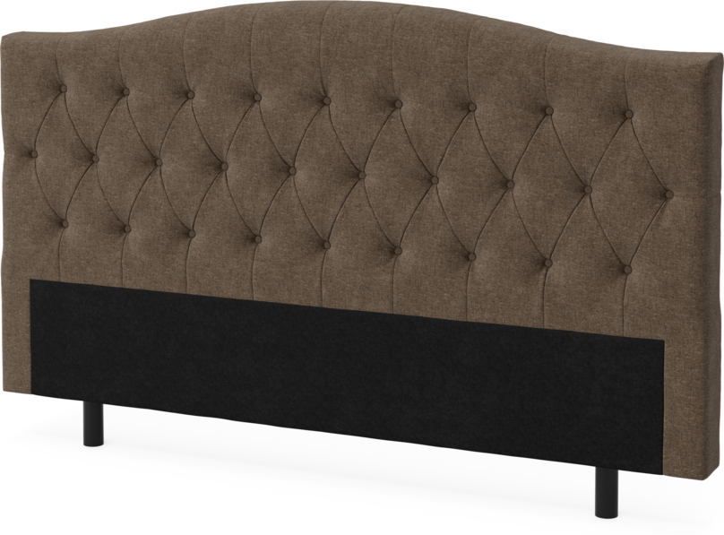 Queen - Sänggavel låg, 90-210 cm - Brun