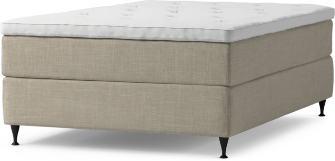 Delux Exclusive, Kontinentalsäng, enkelsäng 140 cm med bäddmadrass och sängben