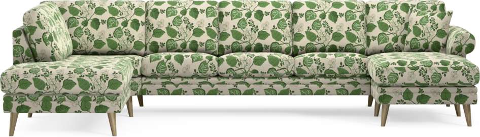 Eden - 3-sits soffa med divan vänster och schäslong höger - Flerfärgad