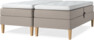 Delux Sense - Ställbar säng, dubbelsäng med bäddmadrass - Beige