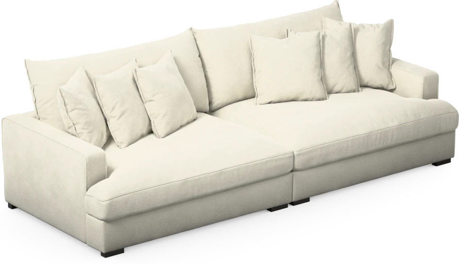 Rossi - 4-sits soffa - Vit