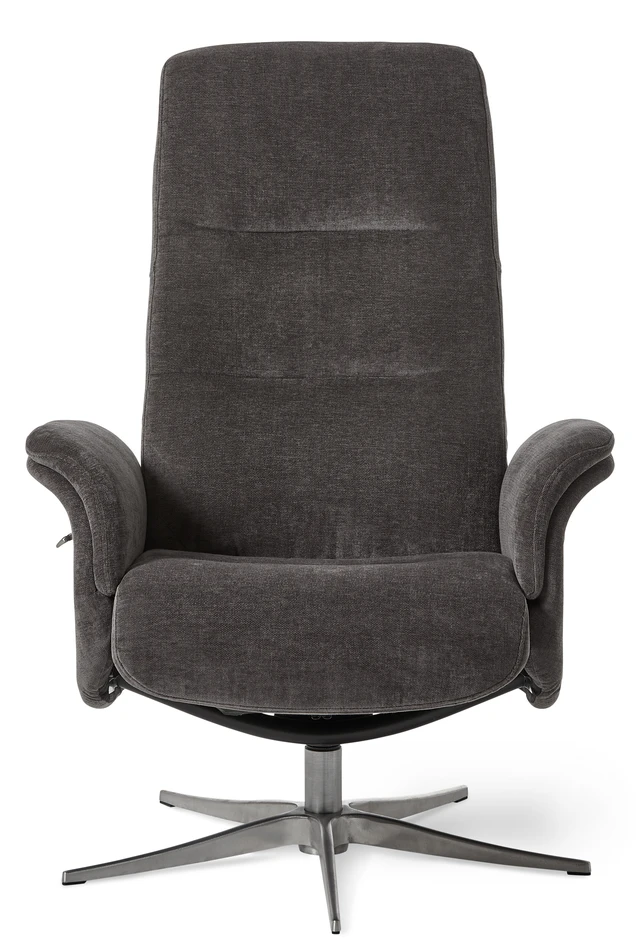 Ullrik - Fåtölj med fotpall - Grå