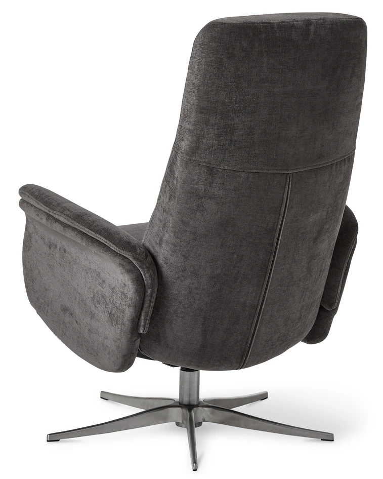 Ullrik - Fåtölj med fotpall - Grå