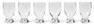 Kalle - Glas, 6-pack - Vit