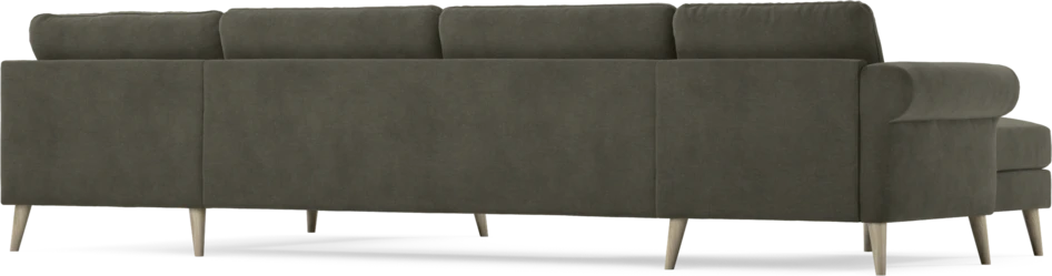 Bridge - 3-sits soffa med schäslong vänster och divan höger - Grå