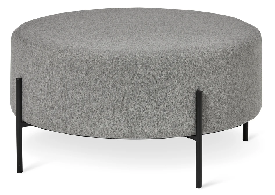 Oliver - Sittpall, Ø 70 cm - Grå