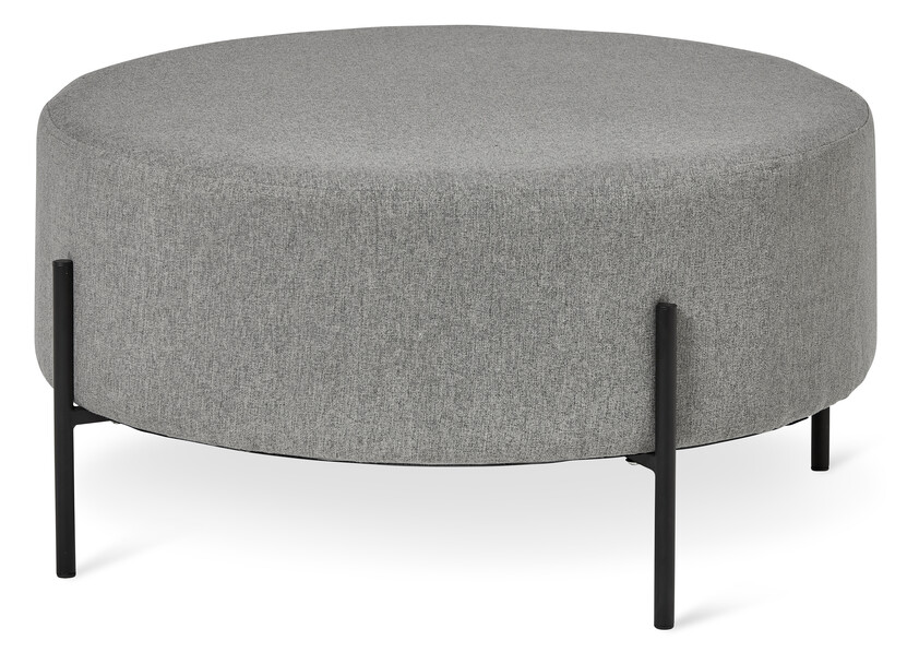 Oliver - Sittpall, Ø 70 cm - Grå
