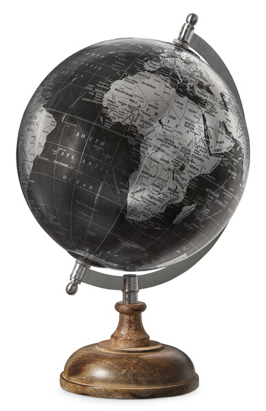 Globe - Jordglob, H 34 cm - Svart
