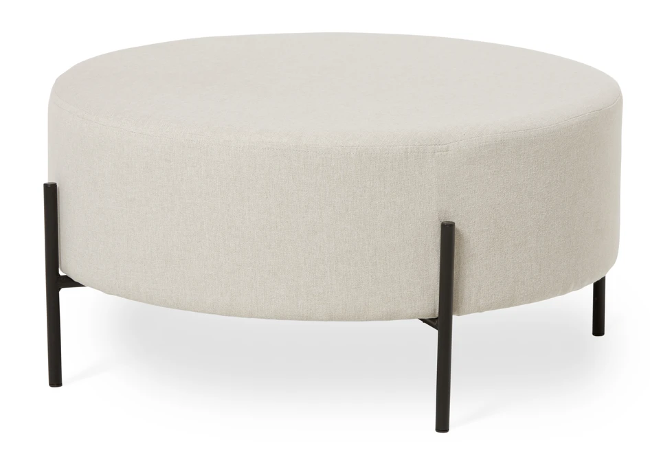Oliver - Sittpall, Ø 70 cm - Vit