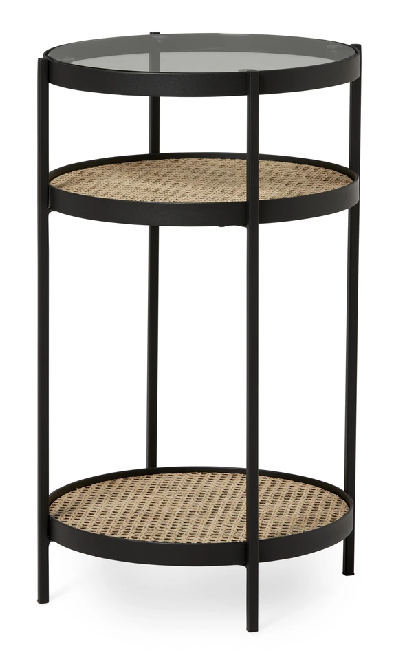 Lina - Sidobord, Ø 40, H 70 cm - Beige