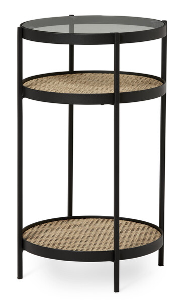 Lina - Sidobord, Ø 40, H 70 cm - Beige