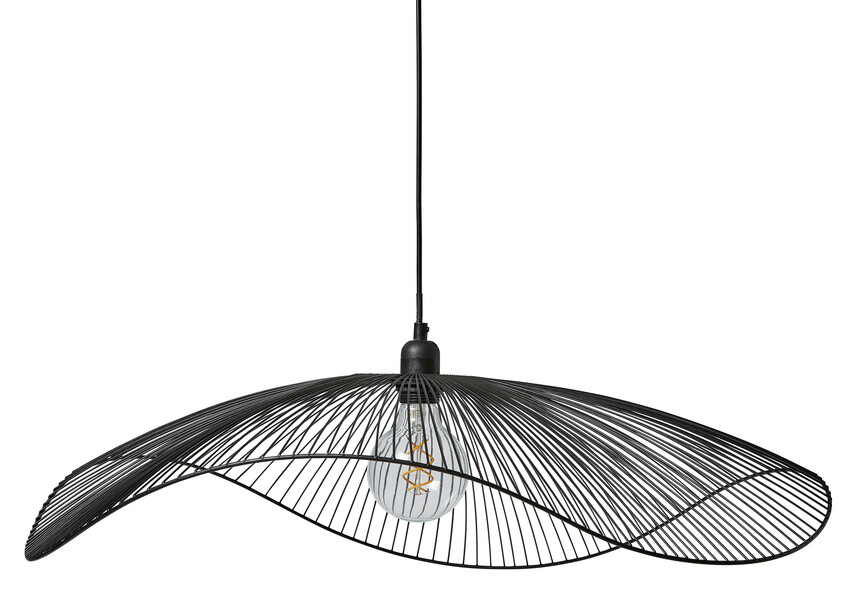 Slokhatten - Taklampa, H18 Ø75 cm - Svart
