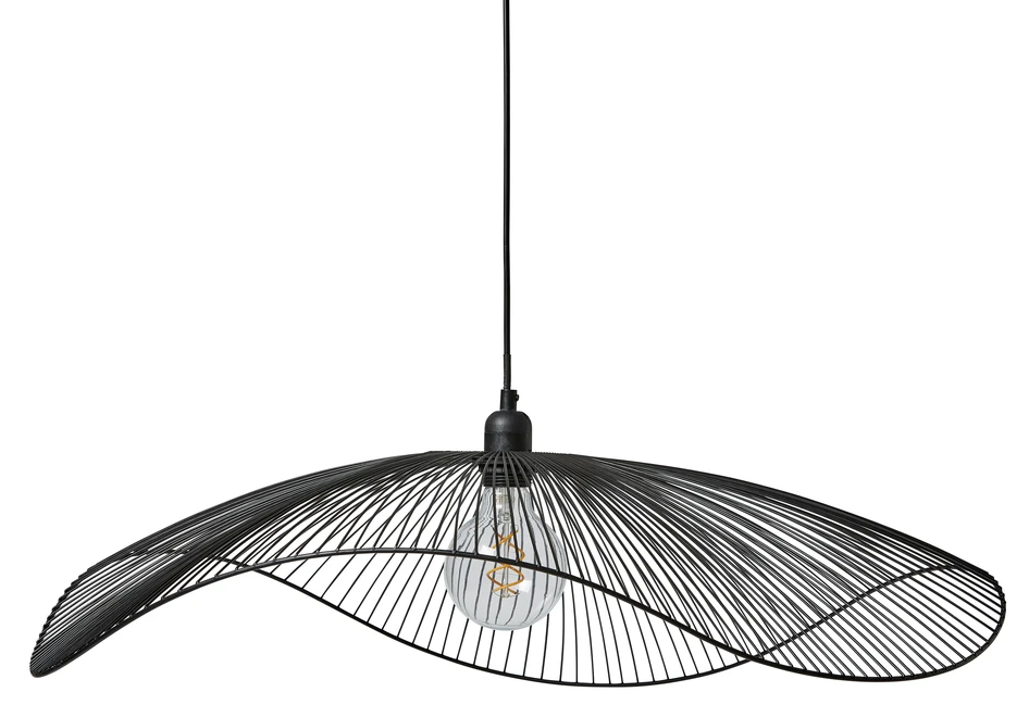 Slokhatten - Taklampa, H18 Ø75 cm - Svart