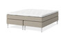 Sense Delux - Kontinentalsäng, dubbelsäng med bäddmadrass Dream Delux vit - Beige