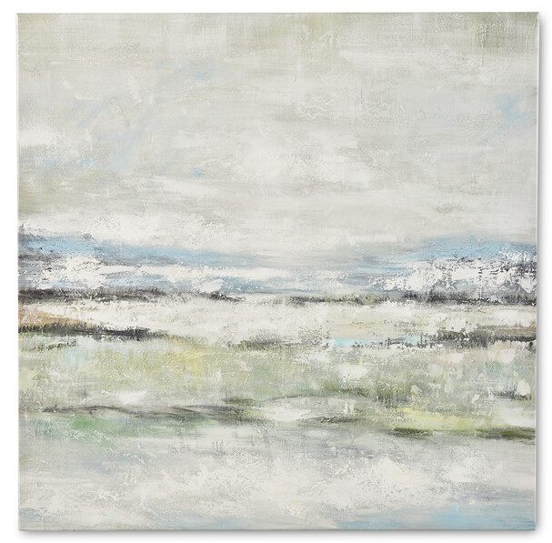 Painting Landscape - Tavla, 100x100 cm - Grön