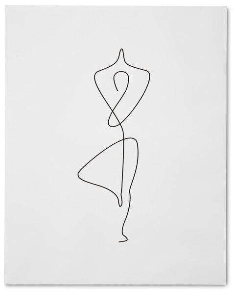 Yoga - Poster, 40x50 cm - Svart