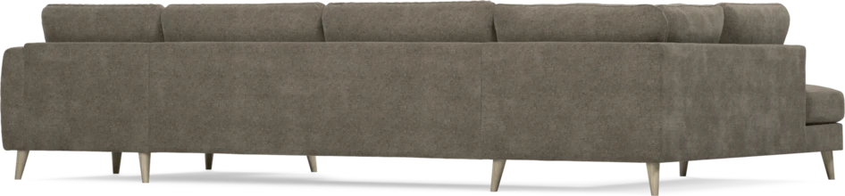 Bridge - 3-sits soffa med divan vänster och schäslong höger - Brun