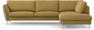 Madison Lux - 3-sits soffa med divan höger - Gul