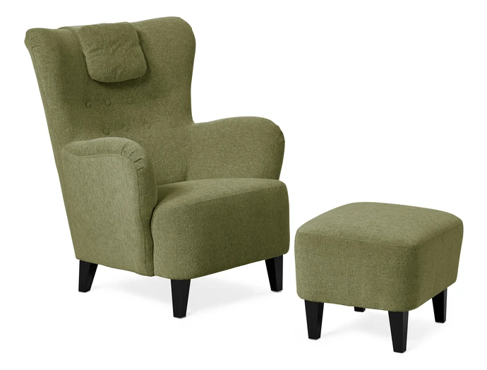 Elin, Fåtölj med fotpall