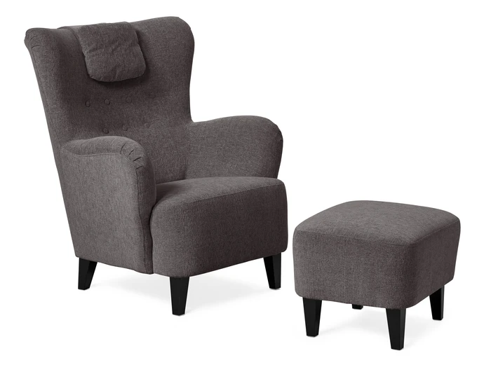 Elin, Fåtölj med fotpall