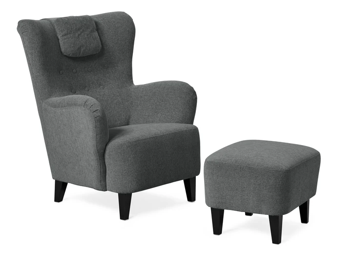 Elin, Fåtölj med fotpall