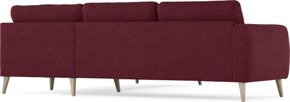 Bridge - Hörnsoffa, 2+2-sits - Röd