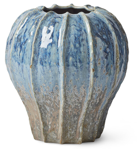 Percebe - Vas, H 24,5 cm - Blå